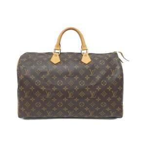 LOUIS VUITTON Brown Monogram Speedy 40 Boston Bag